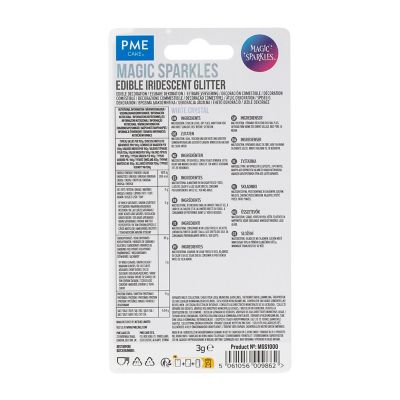 PME Magic Sparkles Edible Iridescent Glitter – White Crystal 3g image(7)