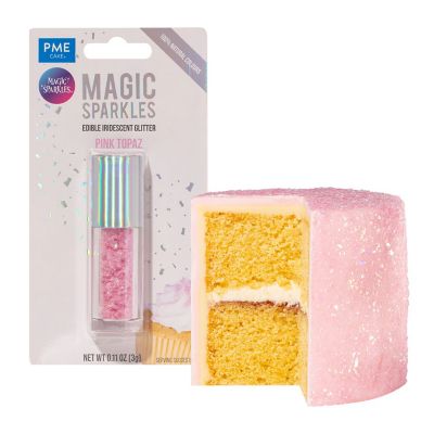 PME Magic Sparkles Edible Iridescent Glitter – Pink 3g image(3)