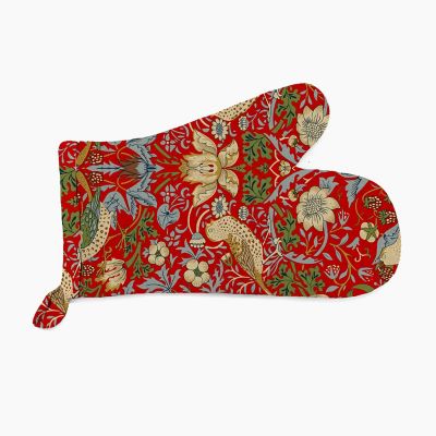 William Morris Strawberry Thief Oven Mitt 