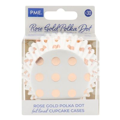 PME Rose Gold Dot Foil Cupcake Cases