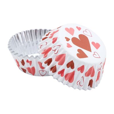 PME Heart Foil Cupcake Cases image(1)