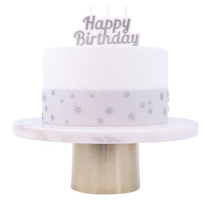 PME Happy Birthday Single Candle – Silver image(2)