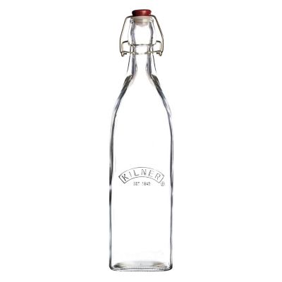 Kilner® Clip Top Square Bottle 1 Litre image(1)