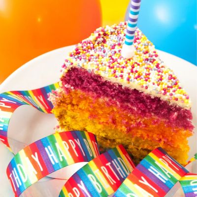 Birthday Stripe Cake Ribbon image(2)