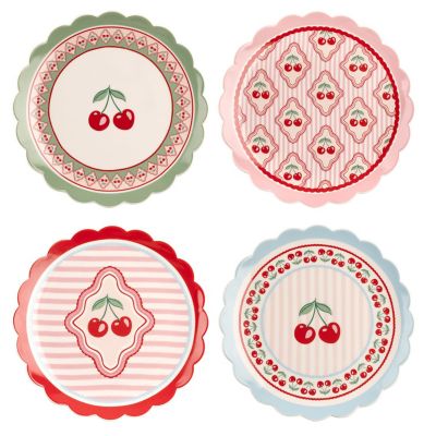 Lakeland Cherry Delight Cake Plates – Set of Four