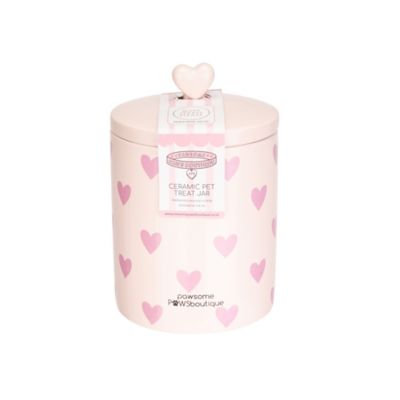 Pawsome Paws Ceramic Treat Jar - Pink image(3)