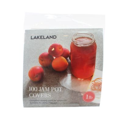 100 Jam Jar 1lb Covers, Waxed Circles, Bands & Labels  image(2)