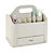 Cream Faux Leather Make Up Storage Caddy
