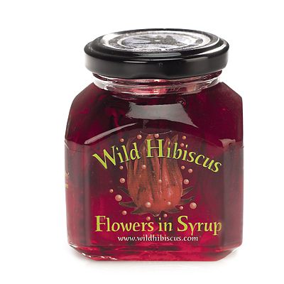 Wild Hibiscus Flowers In Syrup 250g Ideal For Champagne Lakeland