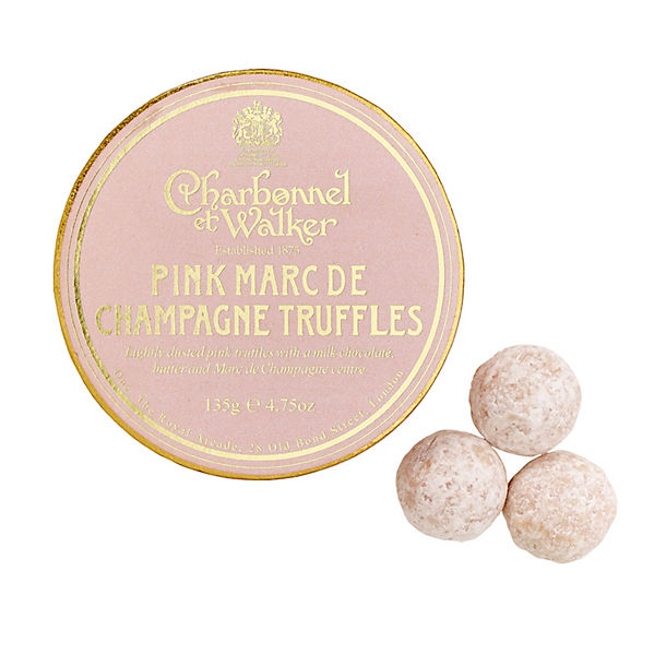 Charbonnel et Walker Pink Marc De Champagne Chocolate Truffles 135g image(1)