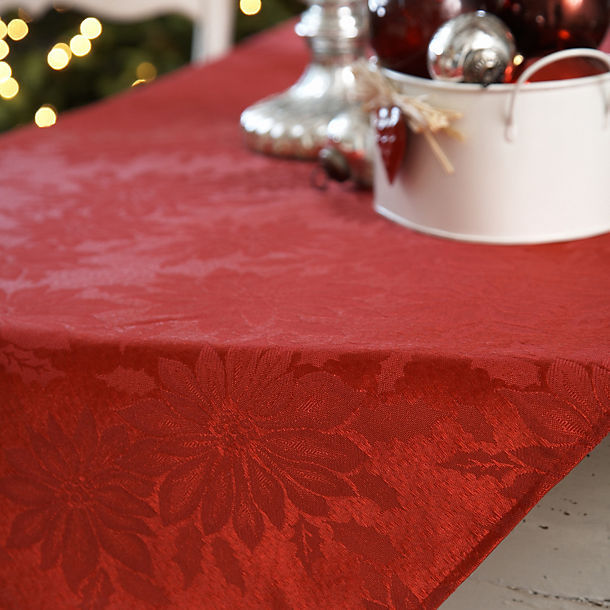 Scarlet Jacquard Tablecloth image()
