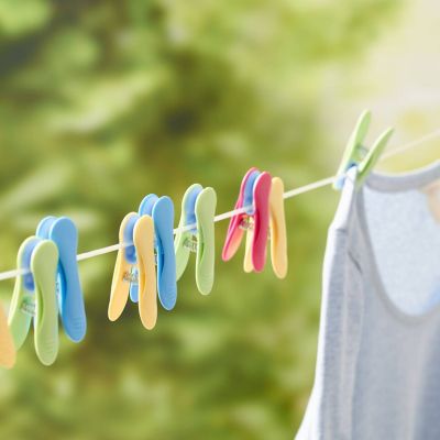 20 Soft Grip Clothes Pegs Pastel  image(2)