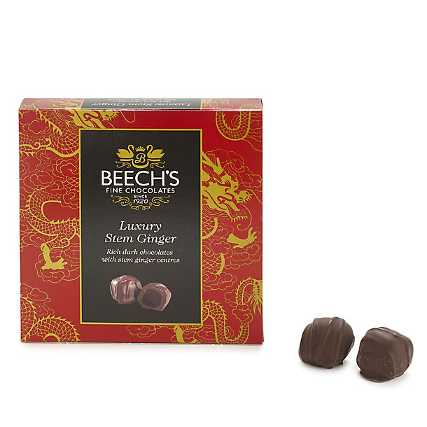 Beech's Box of Dark Chocolate Coated Stem Ginger 100g image(1)