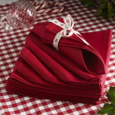 Red Cotton Napkins image()