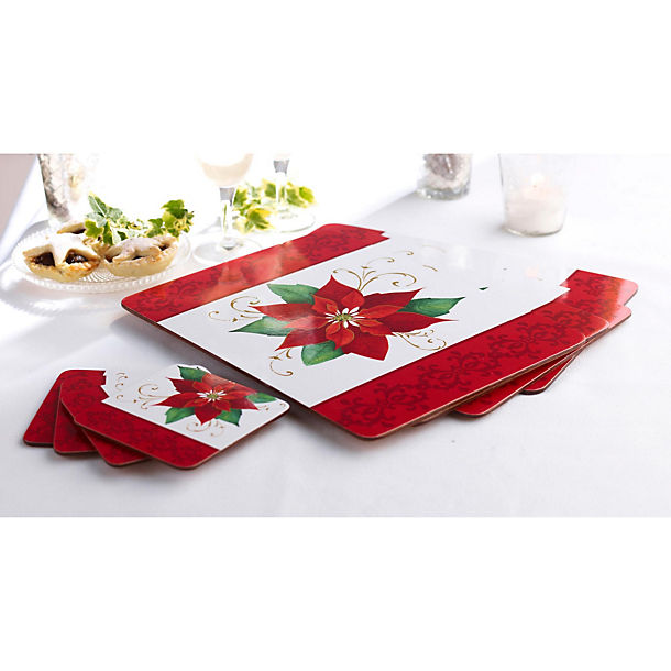 Poinsettia Placemats & Coasters image()