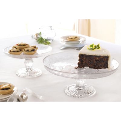 Small Decorative Glass Cake Stand Lakeland