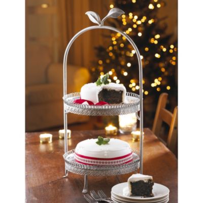 2 tier shop cake stands