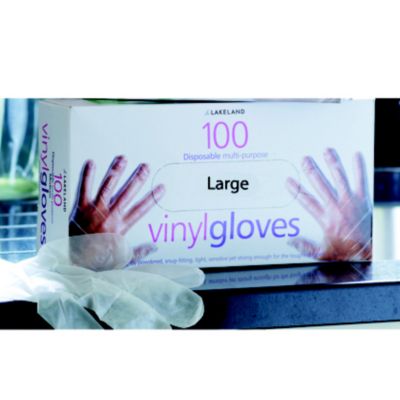 Large Disposable Vinyl Gloves image()