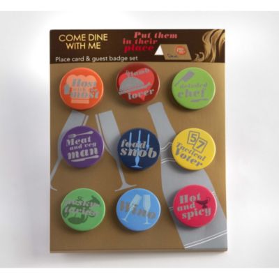 Come Dine With Me Place Cards & Guest Badge Set image(1)