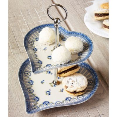 2Tier Heart Cake Stand Lakeland
