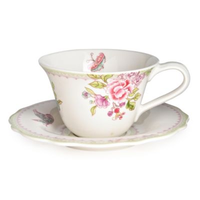 Sanderson Porcelain Garden Teacup & Saucer image(1)