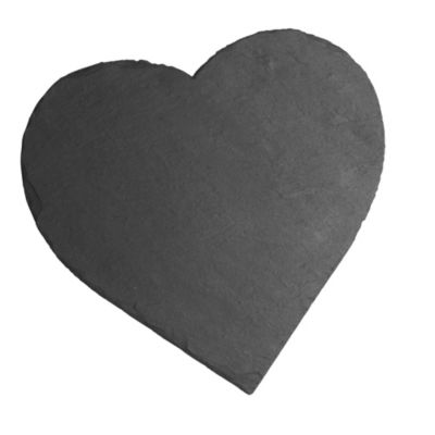 2 Just Slate Heart-Shaped Placemats image()