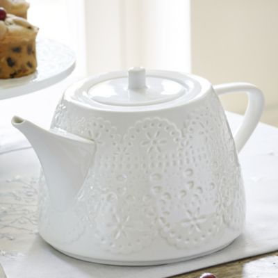 Vintage Teatime Porcelain Teapot Lakeland