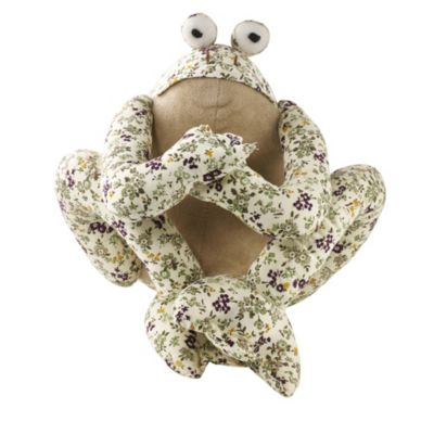 Green Floral Frog Doorstop image()