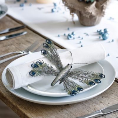 Peacock Glitterfly Clip image()