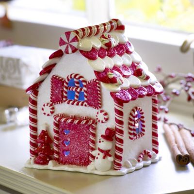 LED Candy Cane Cottage | Lakeland