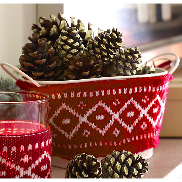 3 Winter Woollies Festive Pails Decorations image()