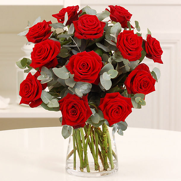 Dozen Red Roses with free express delivery image(1)