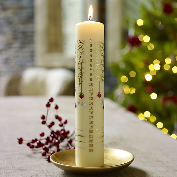 Advent Tree Pillar Candle image(1)