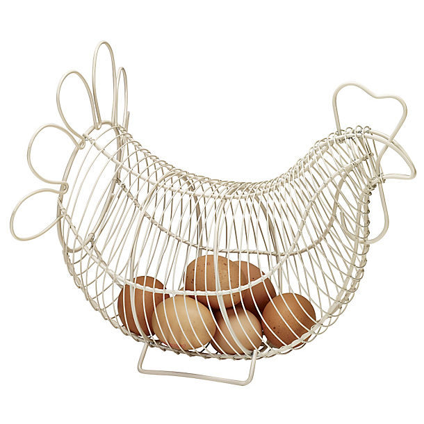 Rustic Wire Large Chicken Egg Basket image()