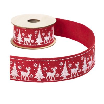 Red Felt Festive Trim image()