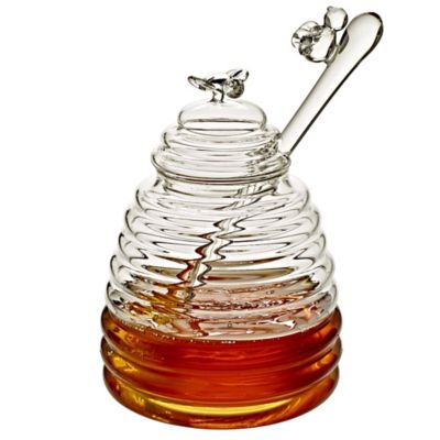 Glass Honey Pot with Dipper Lakeland