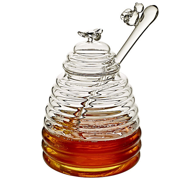 Glass Honey Pot with Dipper image(1)