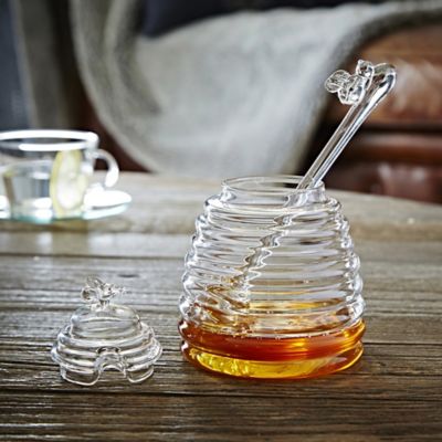 Glass Honey Pot with Dipper image(2)