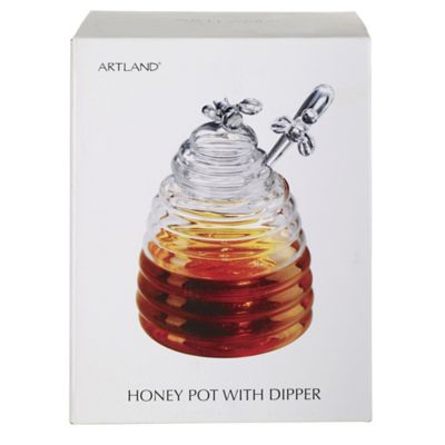 Glass Honey Pot with Dipper image(3)