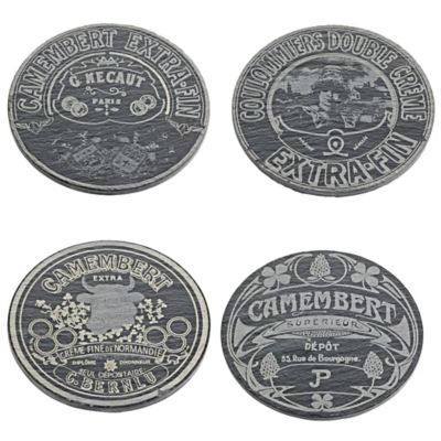 4 Slate Camembert Coasters image(1)