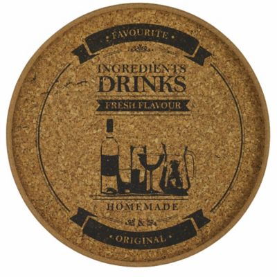 Round Cork Drinks Tray image(1)