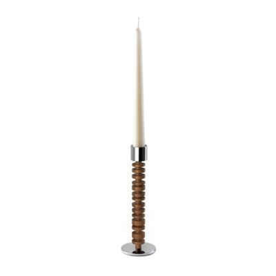 Robert Welch Abacus Walnut Candlestick