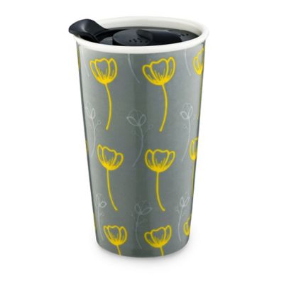 Tall Double-Walled Buttercup Travel Mug With Lid image()