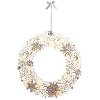 LED Snowflake Wreath image(1)