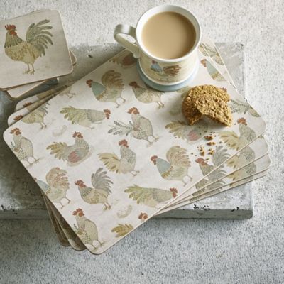 4 Artisan Hen Placemats image(2)