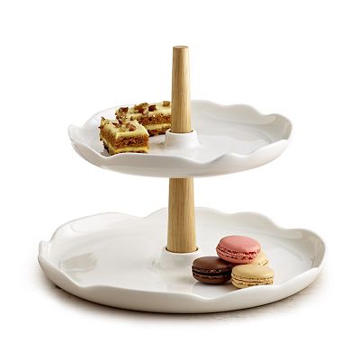 Two Tier Cream Cake Stand image(1)