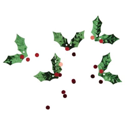 Botanical Christmas Holly Scatter Leaves image(1)