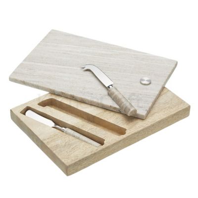 Artesa Marble Cheese Board and 2 Knives image(1)