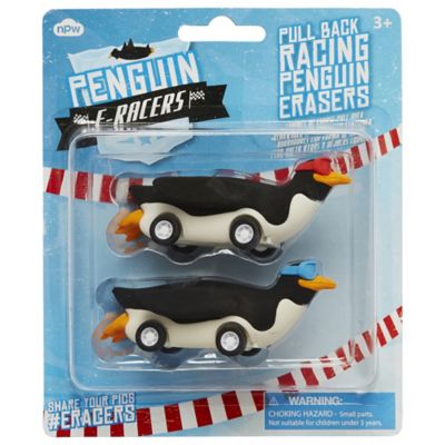 2 Penguin Racer Erasers image(2)