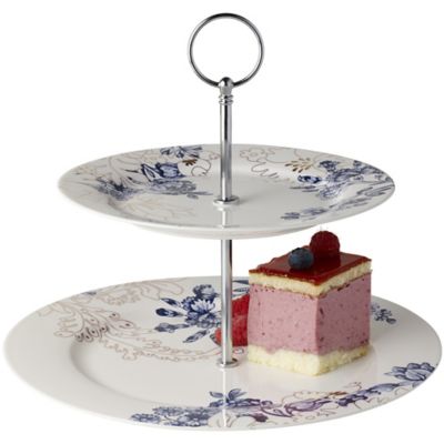 V&A Palmers Silk 2 Tier Cake Stand Lakeland